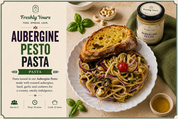 AUBERGINE PESTO PASTA