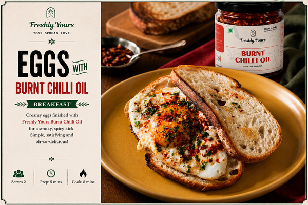 BURNT CHILLI OIL EGGS ON TOAST