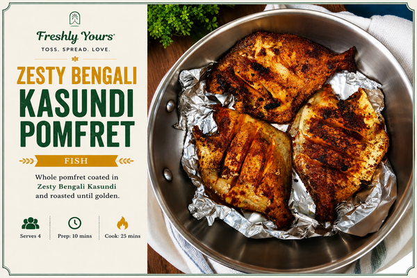 ZESTY BENGALI KASUNDI POMFRET
