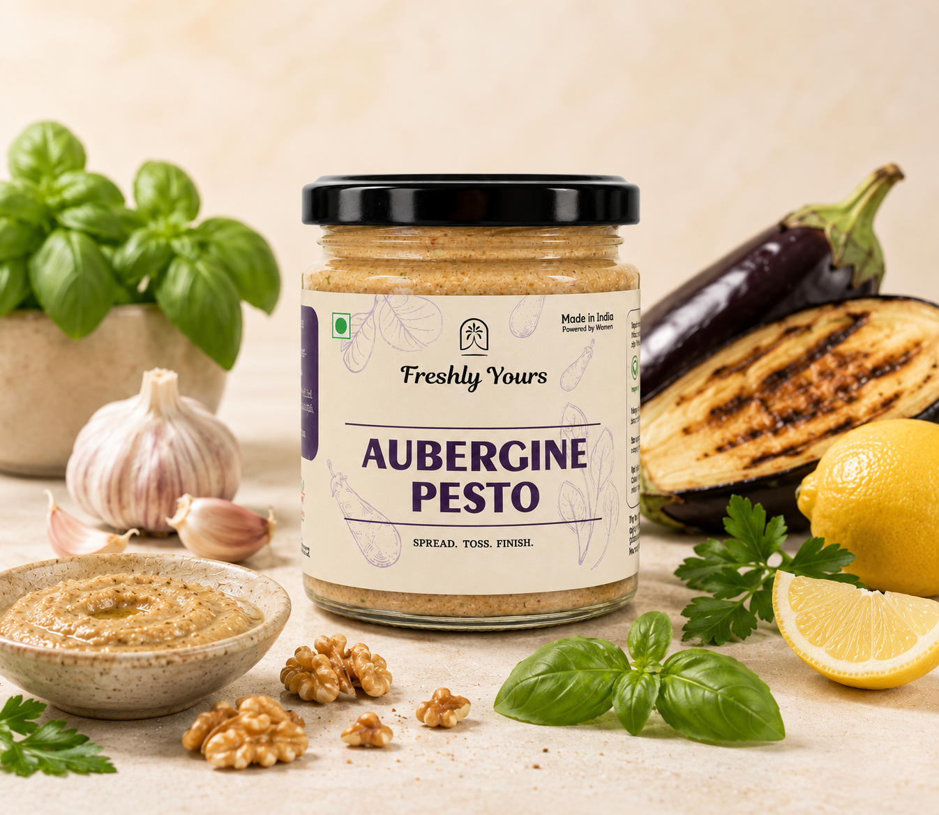 Aubergine Pesto